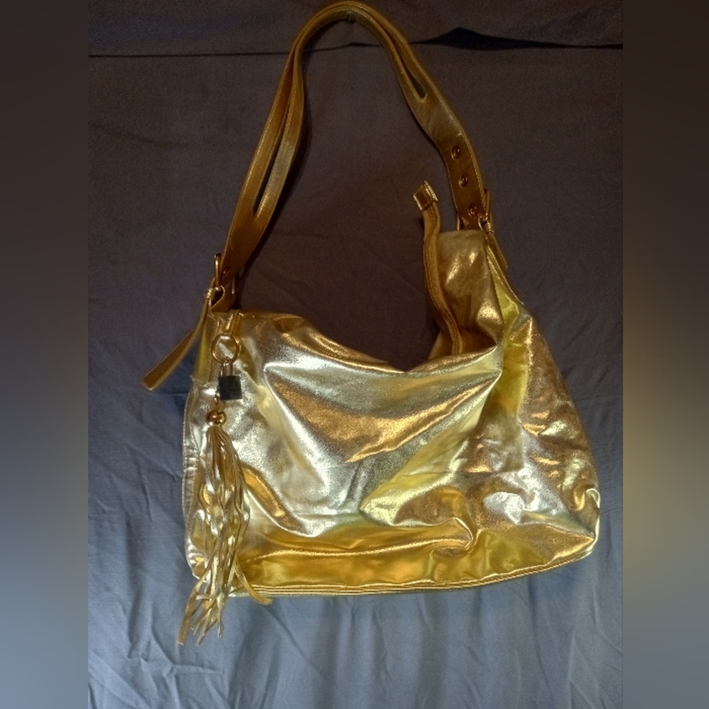 Richardo Beverly Hills Gold Women's Hobo Bag